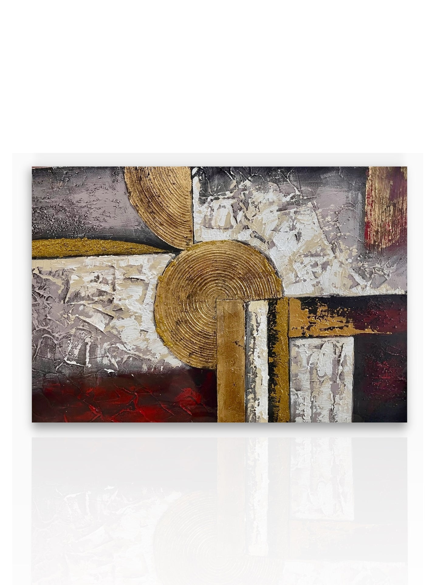 Fragments of Balance - Handmade canvas painting