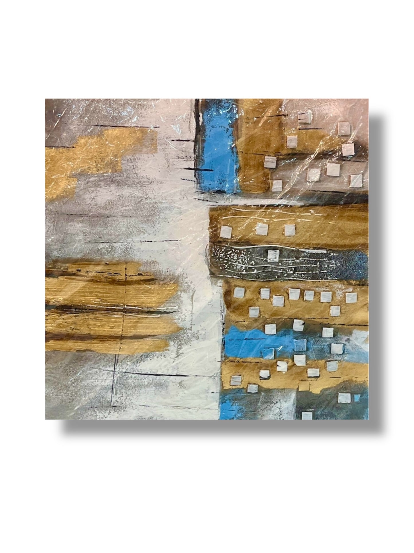 Handmade canvas painting - "Urban Mosaic"
