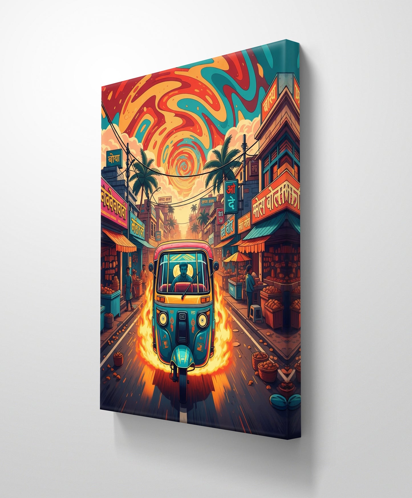 AUTO CANVAS PAINTINGS “Desi streets, turbo dreams. 🚀