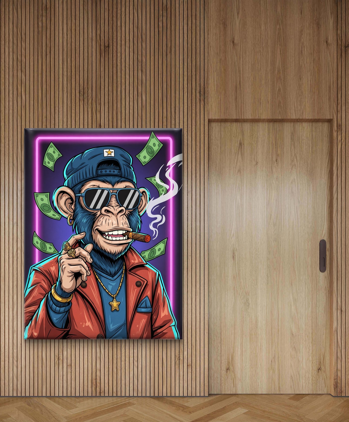 HIP HOP MONKEY CANVAS PAINTING
