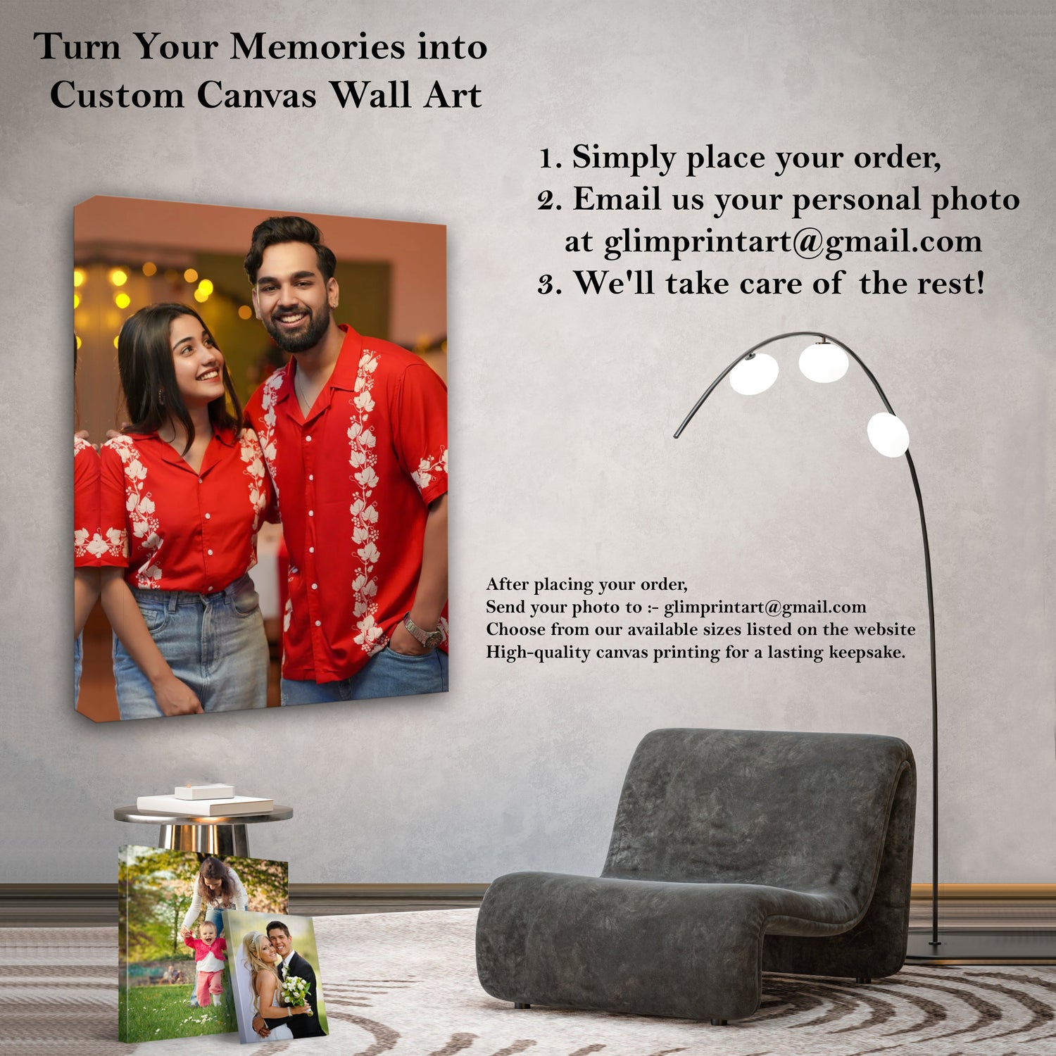 CUSTOMIZE YOUR MEMORIES INTO CANVAS