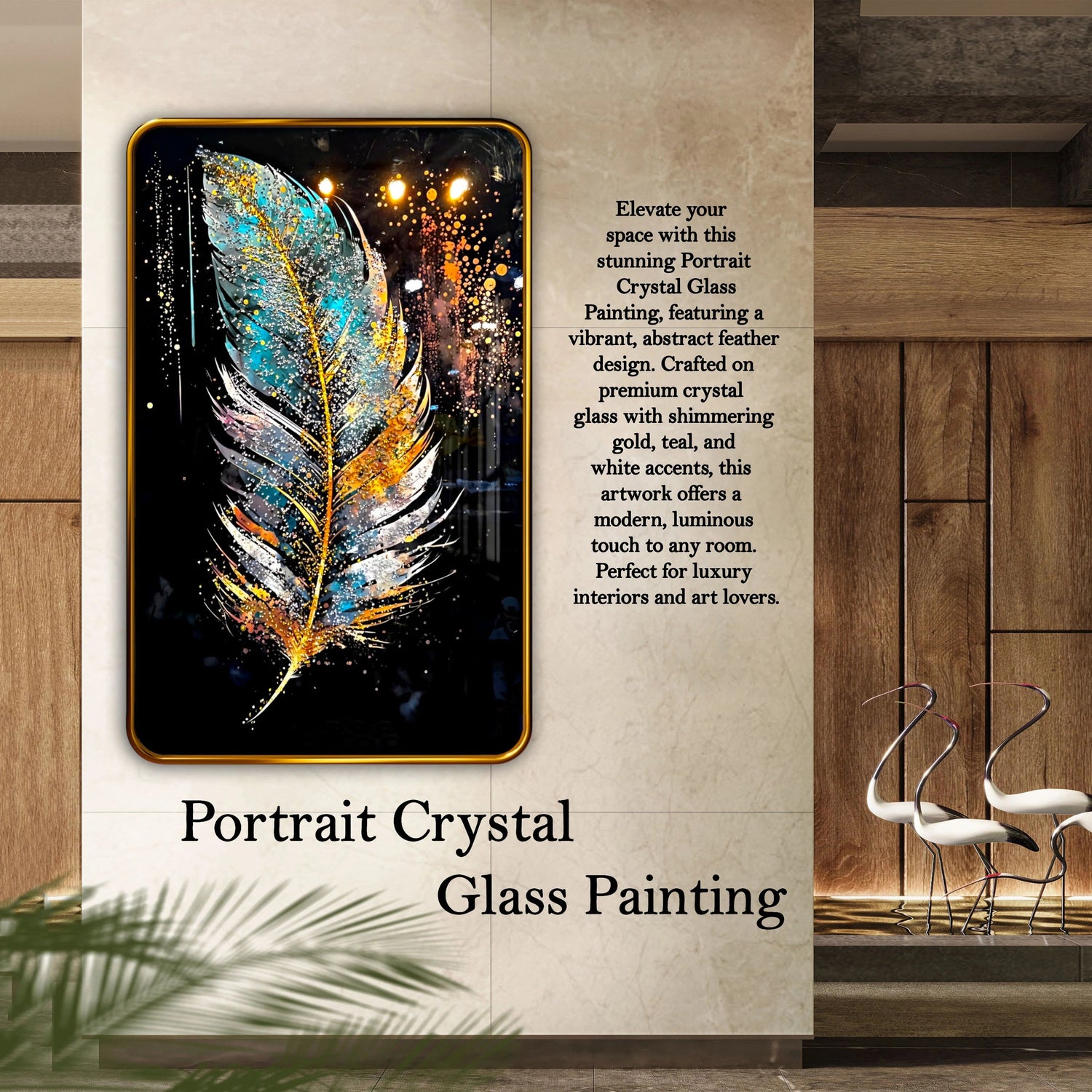 PORTRAIT CRYSTAL GLASS PAINTING