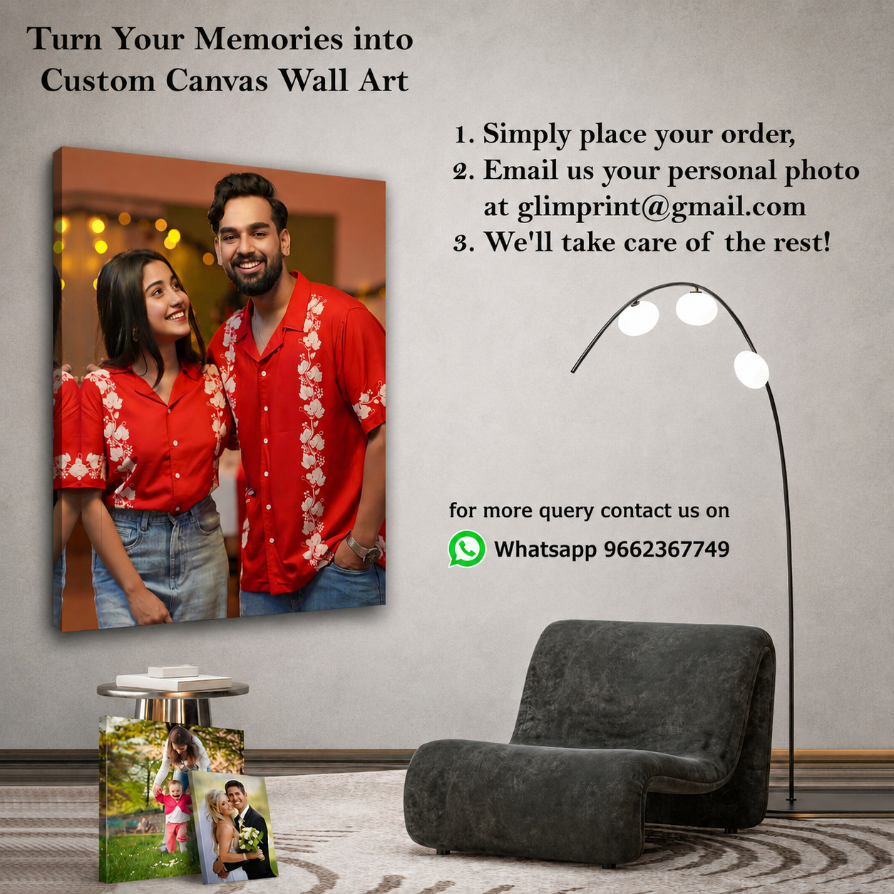 CUSTOMIZE YOUR MEMORIES INTO CANVAS