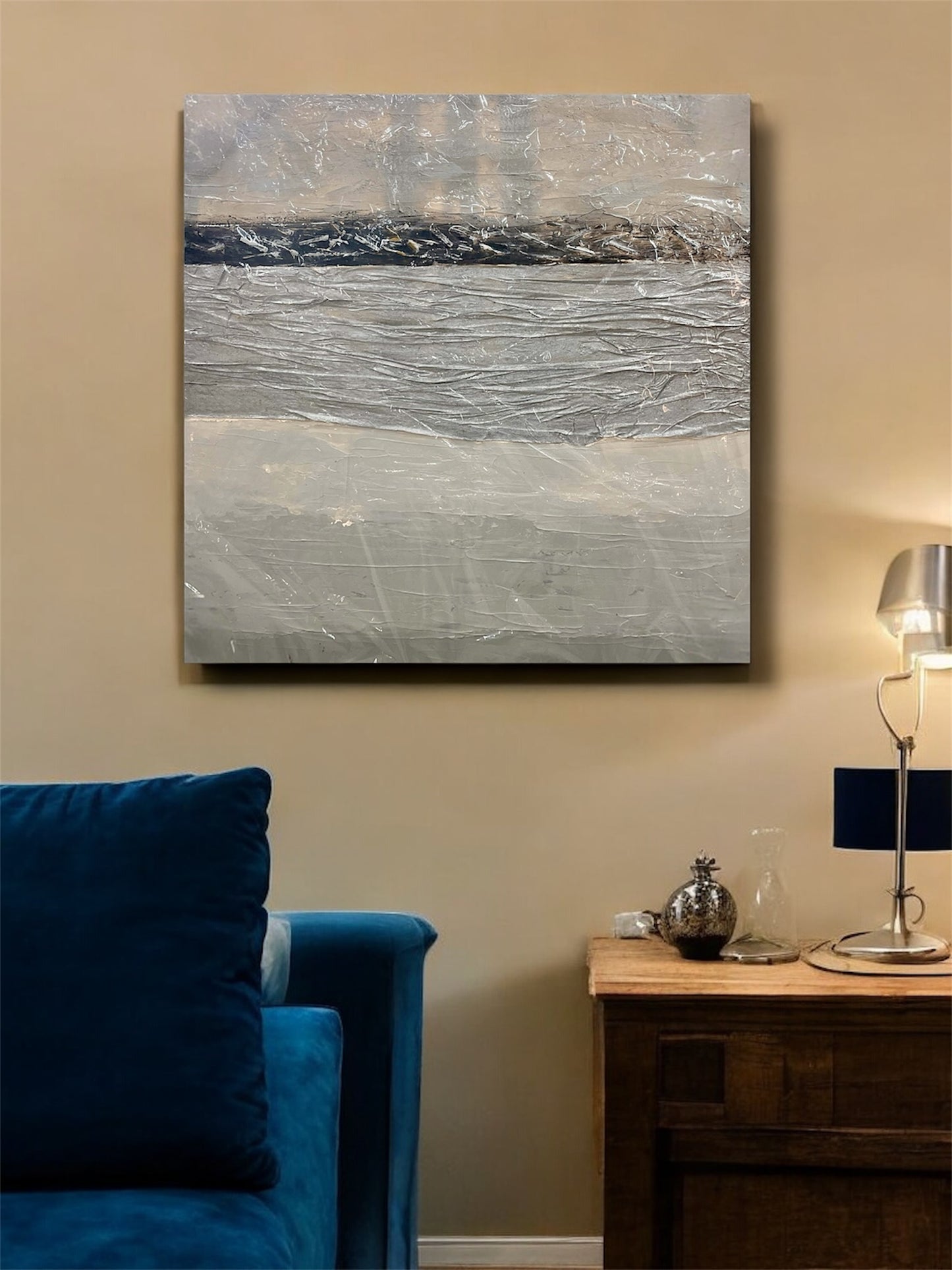 ''Whispers of the Horizon'' - Handmade canvas painting