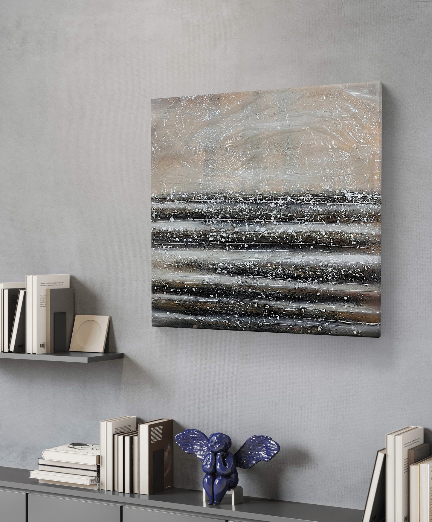 "Calm After Motion" - Handmade canvas painting