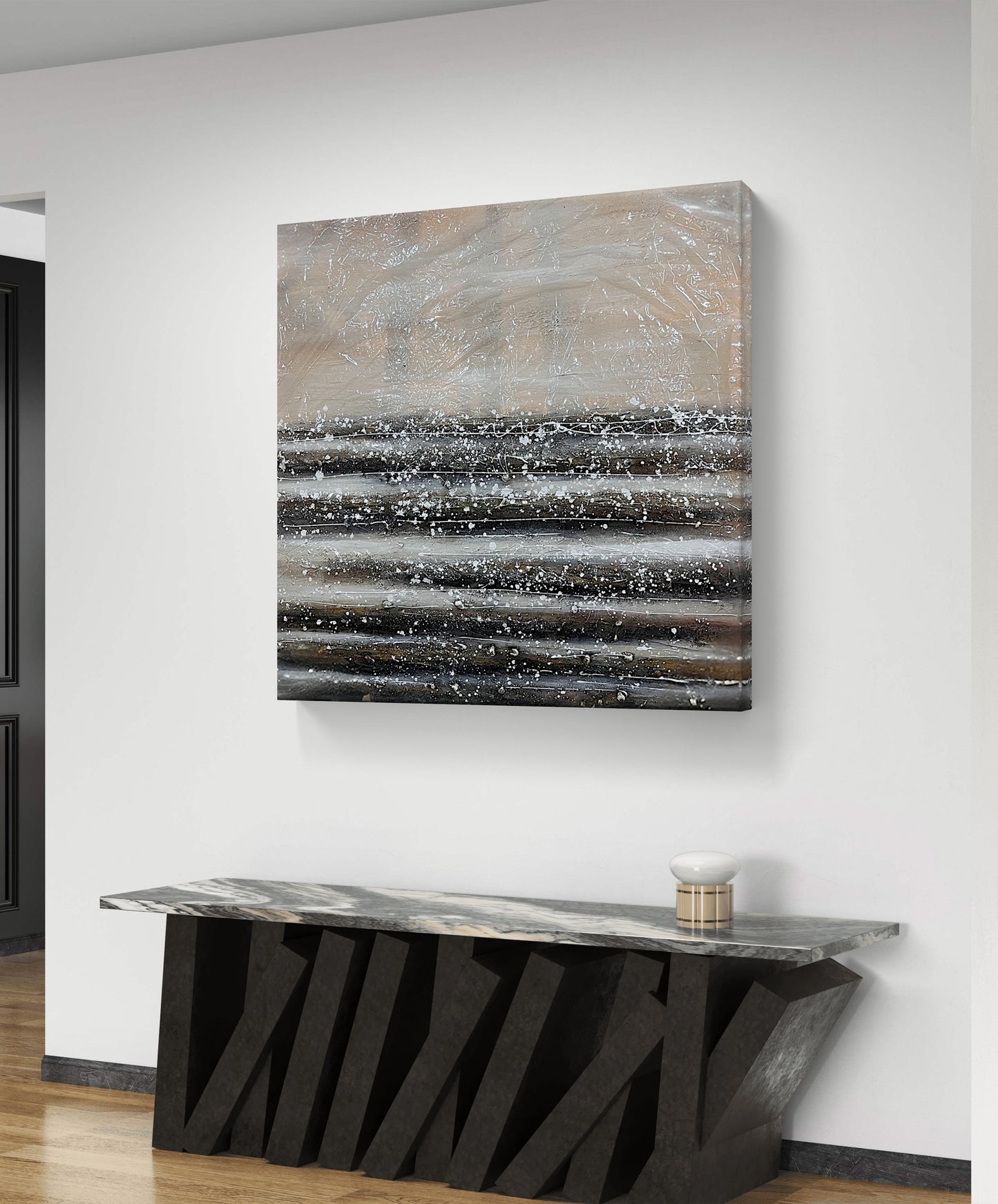 "Calm After Motion" - Handmade canvas painting