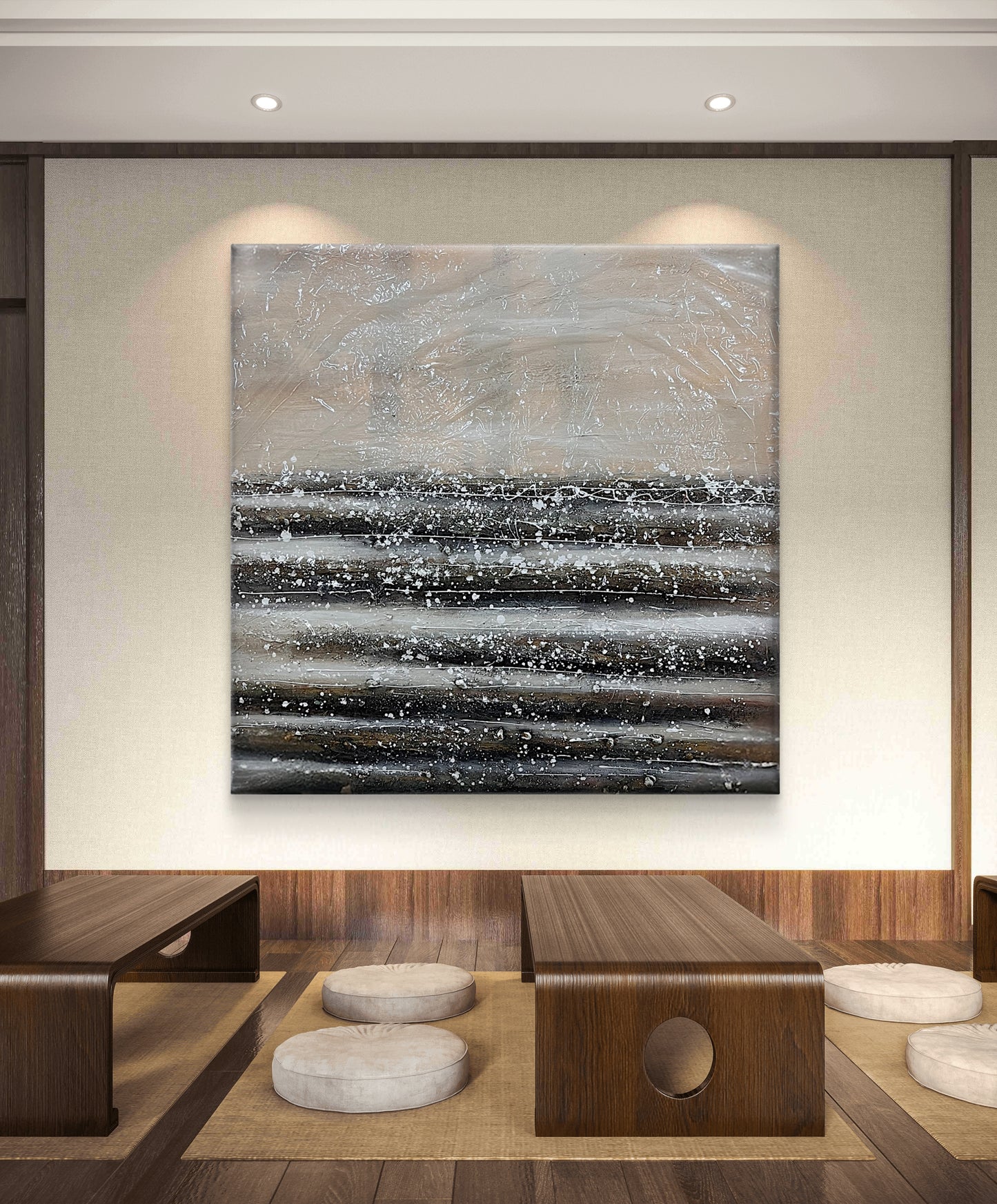 "Calm After Motion" - Handmade canvas painting