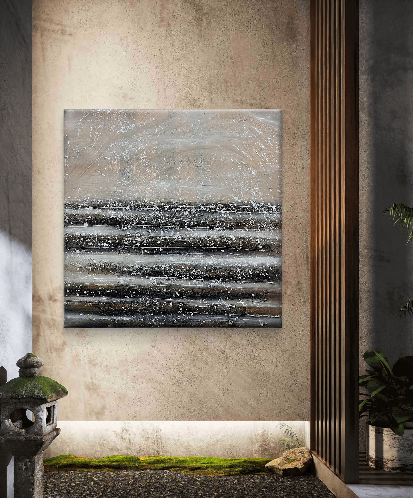 "Calm After Motion" - Handmade canvas painting