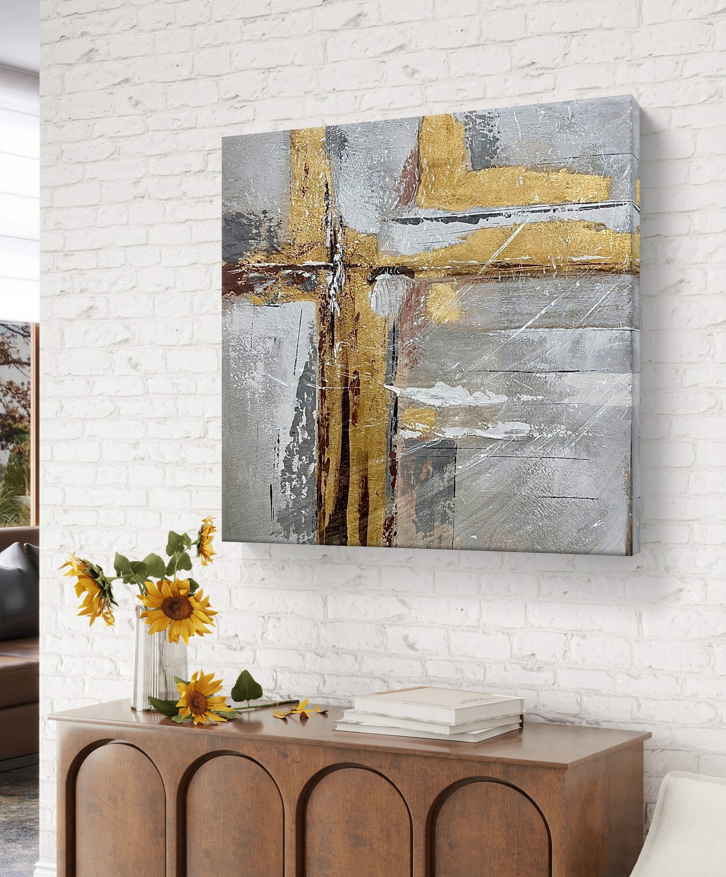 "Threshold of Balance" - Handmade canvas painting