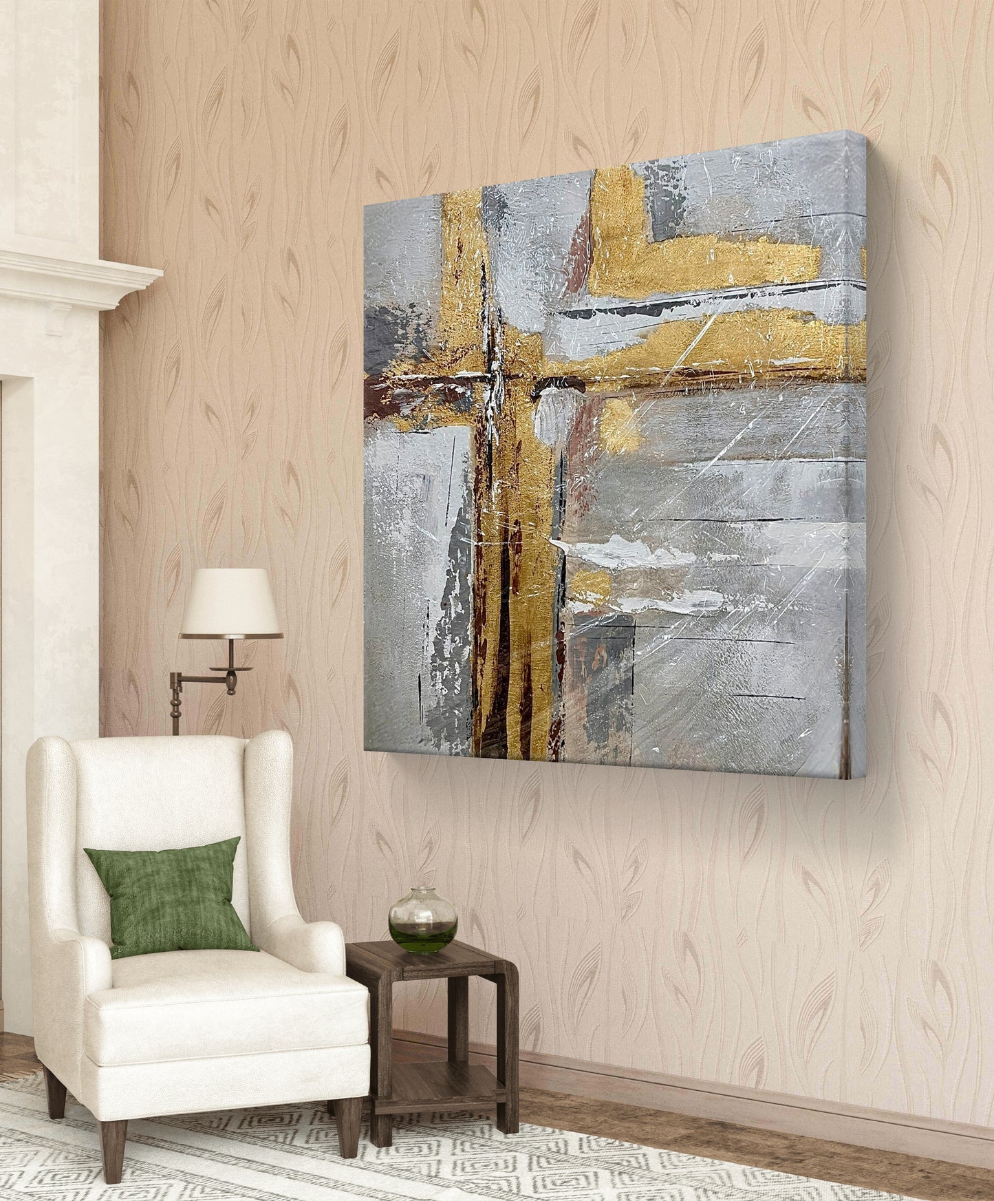 "Threshold of Balance" - Handmade canvas painting