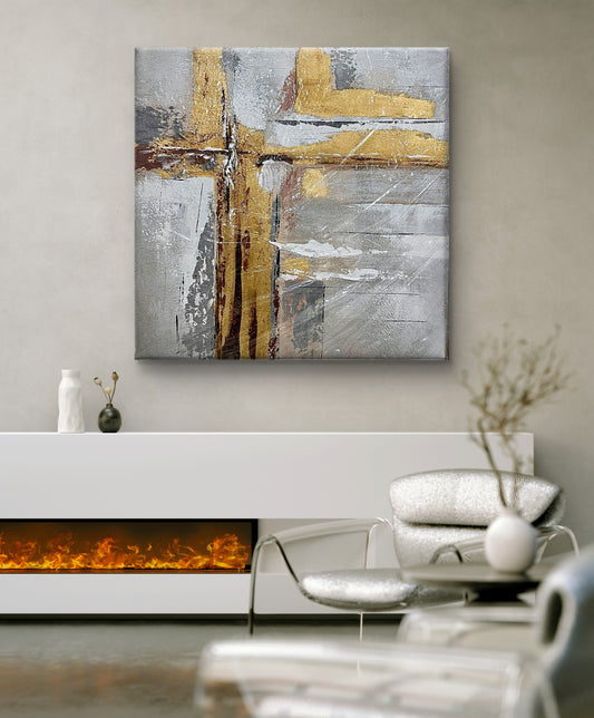 "Threshold of Balance" - Handmade canvas painting