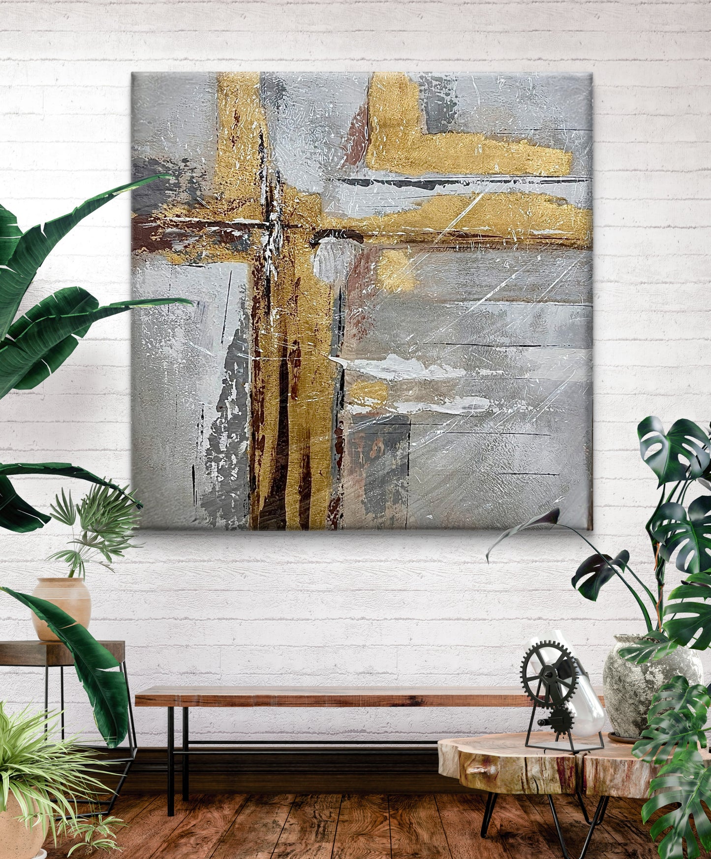 "Threshold of Balance" - Handmade canvas painting