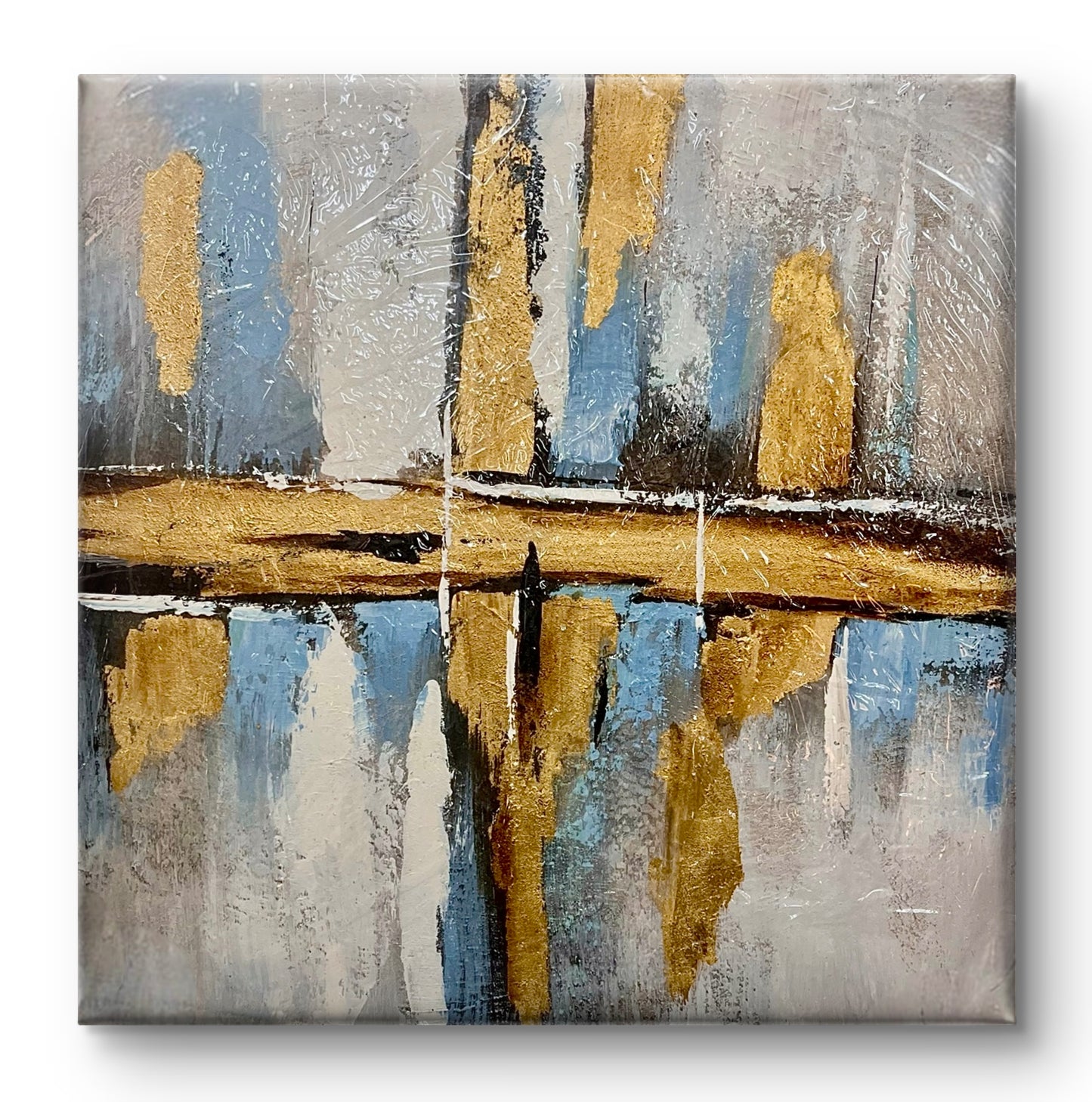 Handmade canvas painting - Sacred Framework