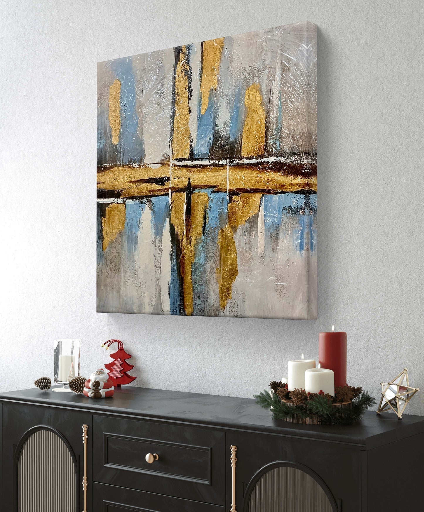 Handmade canvas painting - Sacred Framework