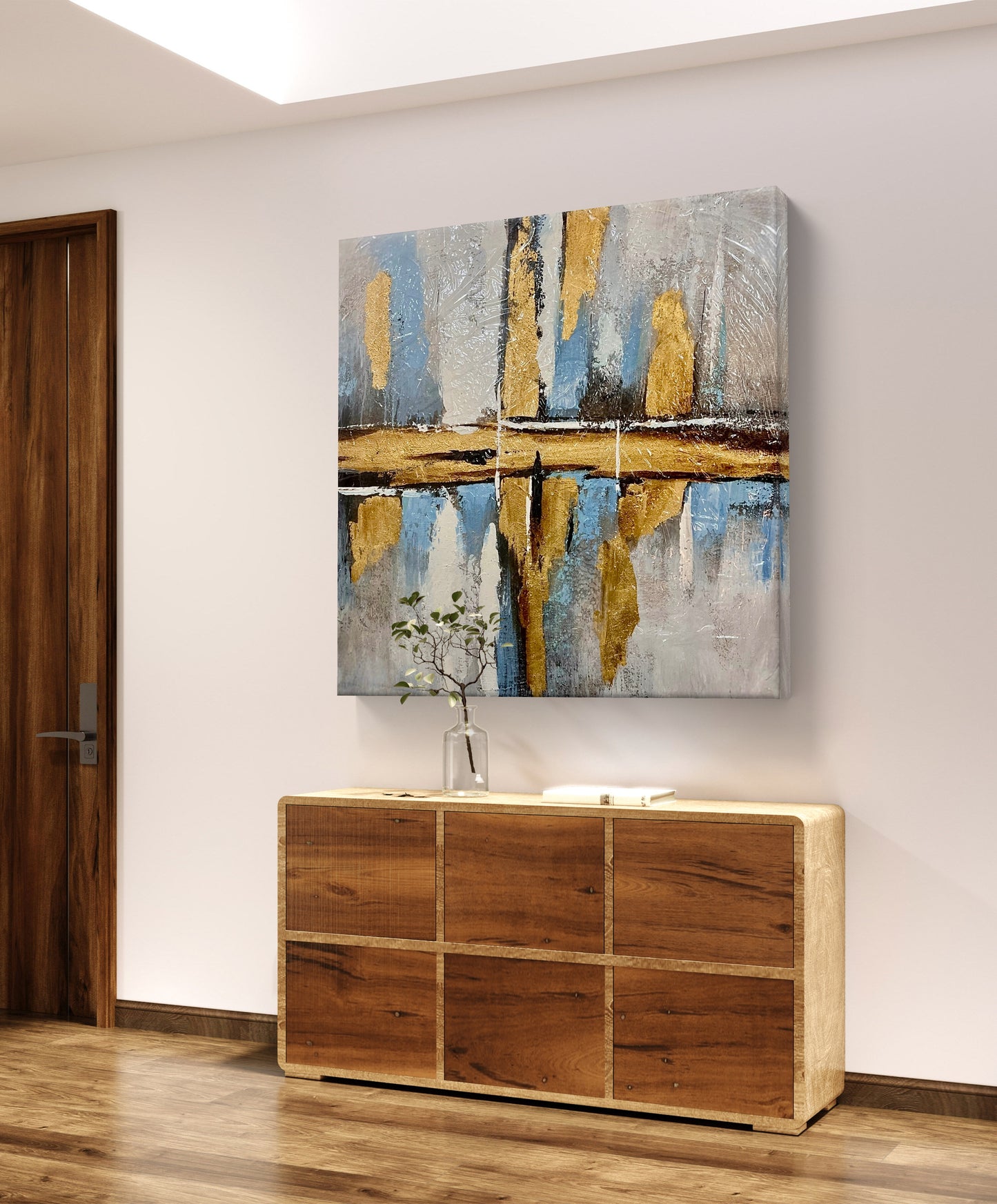 Handmade canvas painting - Sacred Framework