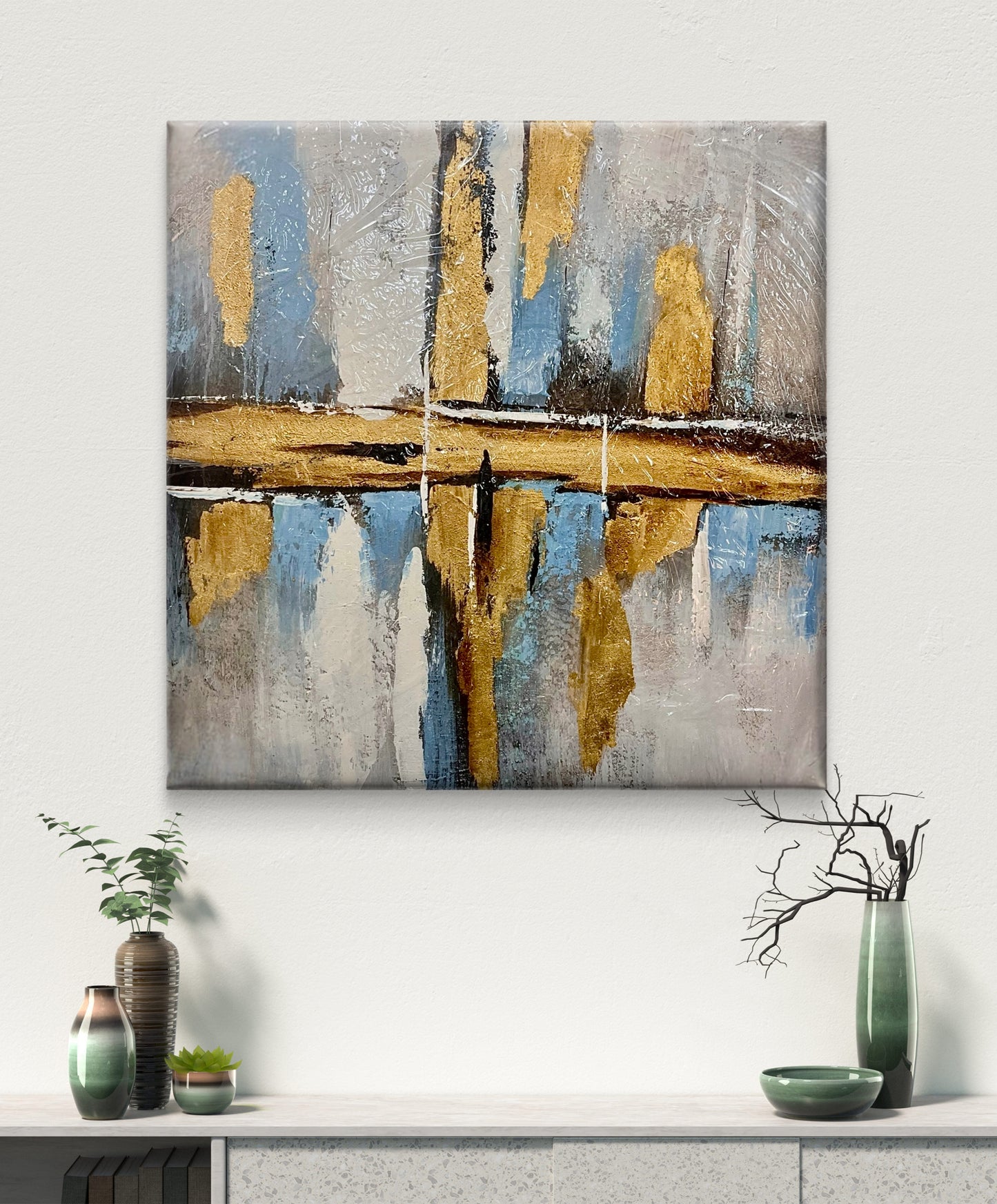 Handmade canvas painting - Sacred Framework