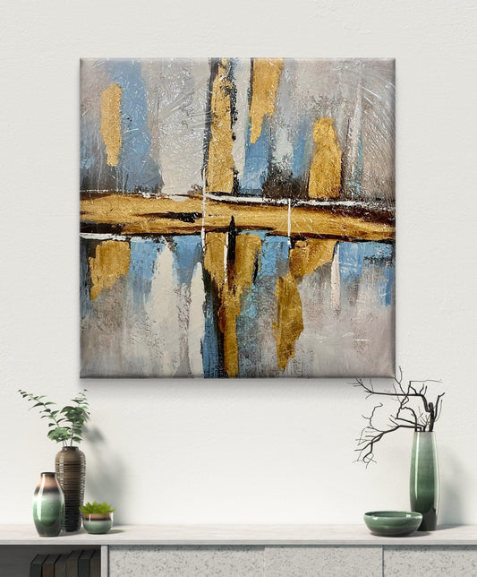 Handmade canvas painting - Sacred Framework