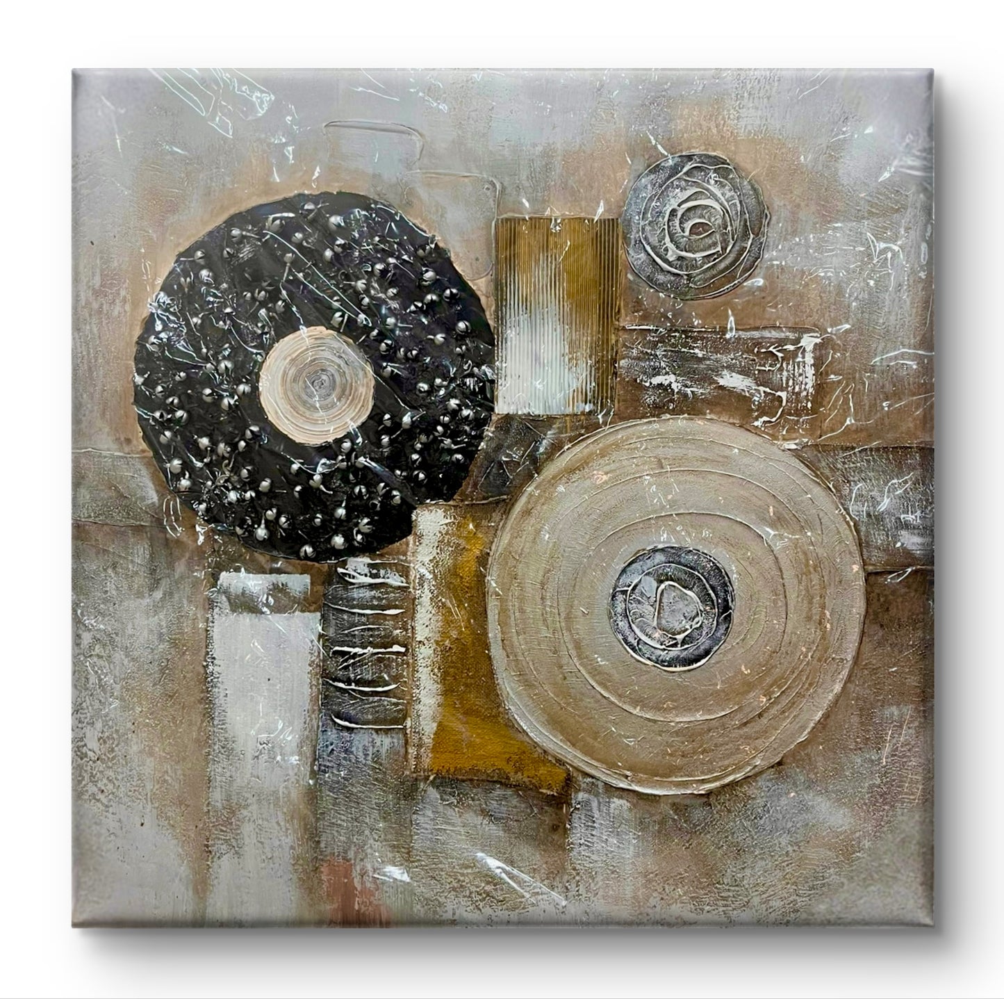 Handmade canvas painting - "Harmonic Constructs"