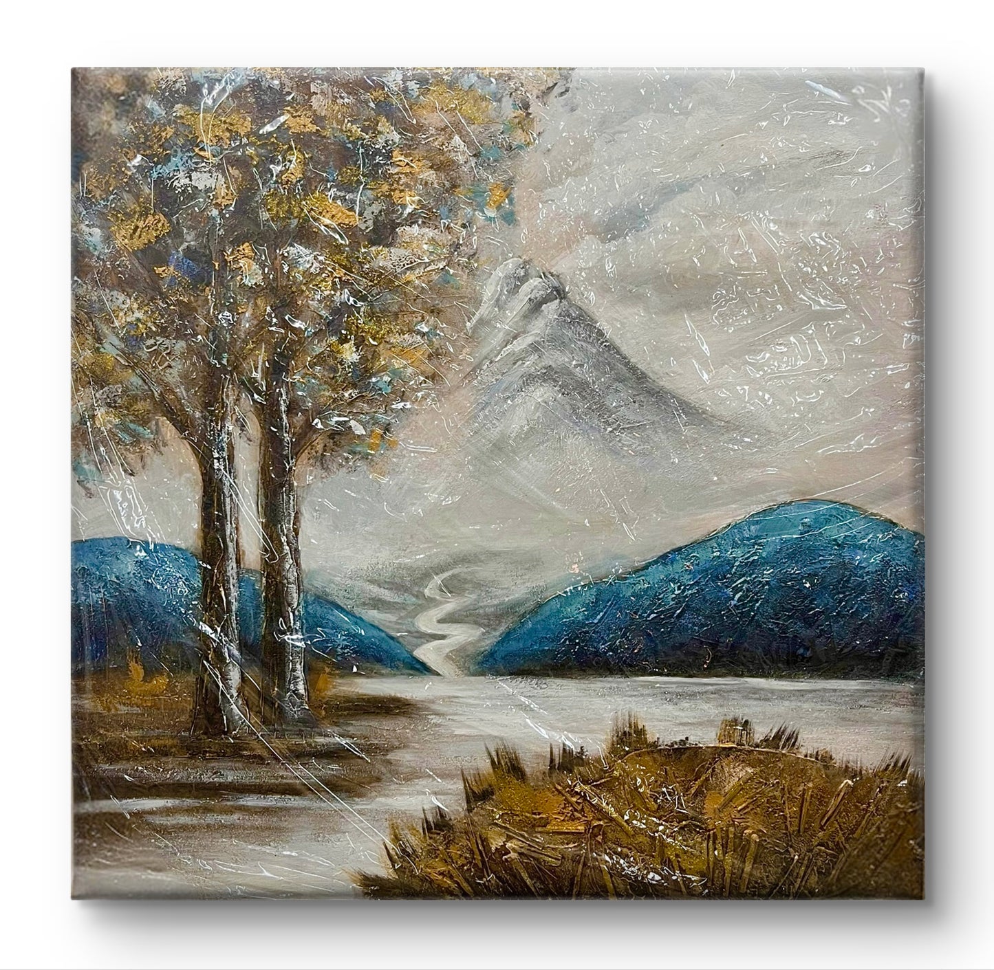 Handmade canvas painting - "Echoes of a Gentle Land"