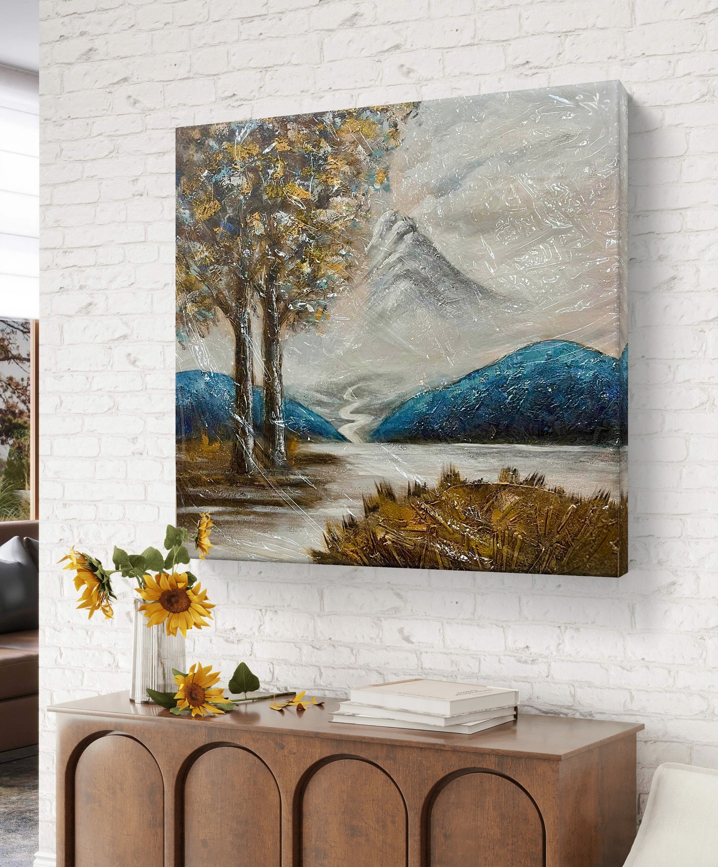Handmade canvas painting - "Echoes of a Gentle Land"