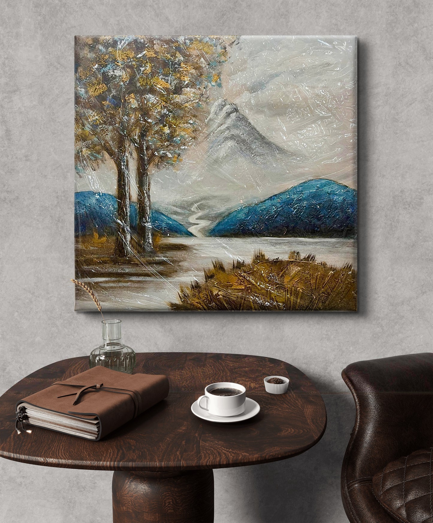 Handmade canvas painting - "Echoes of a Gentle Land"