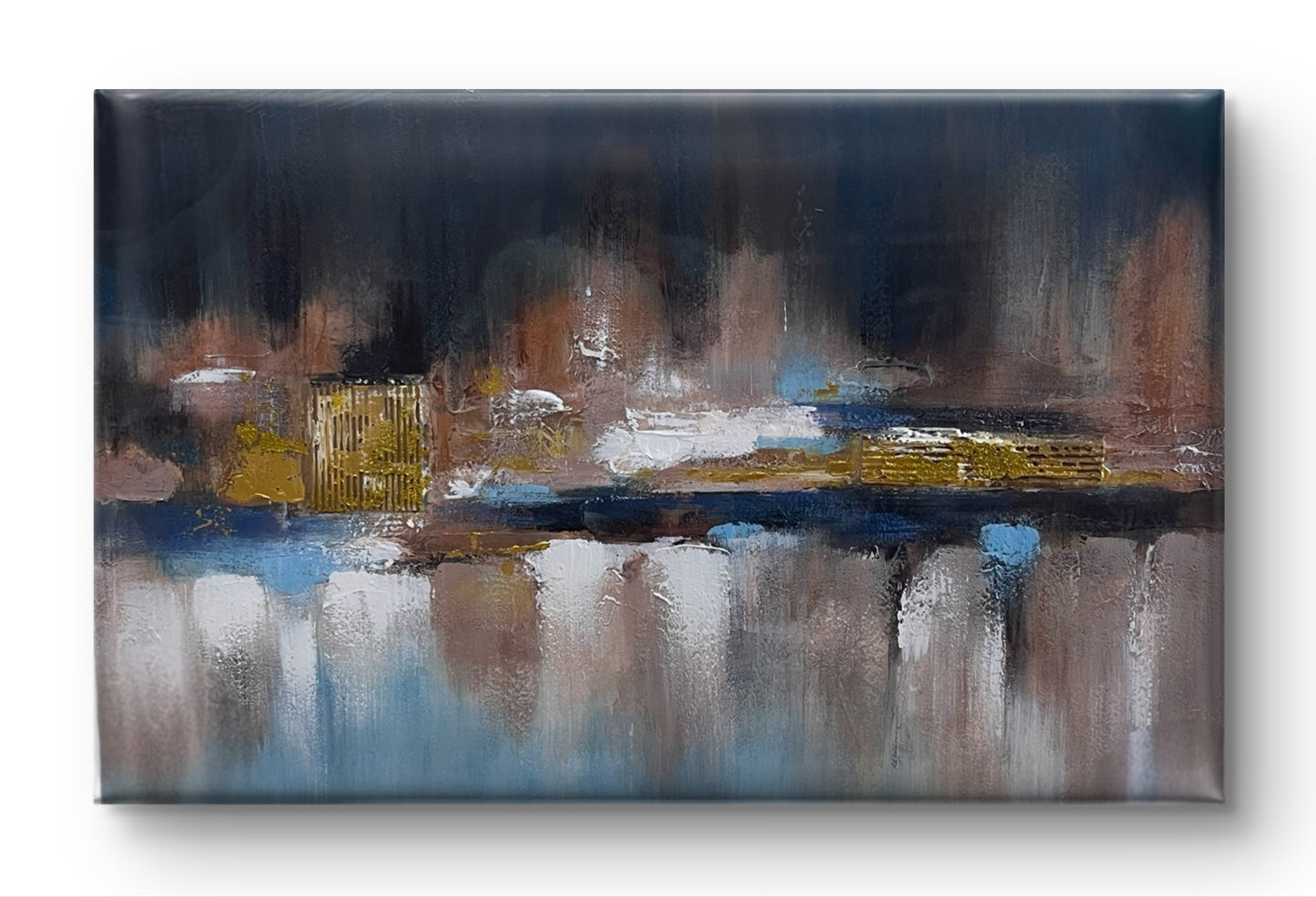 Canvas Handmade Painting - Echoes of a Silent City