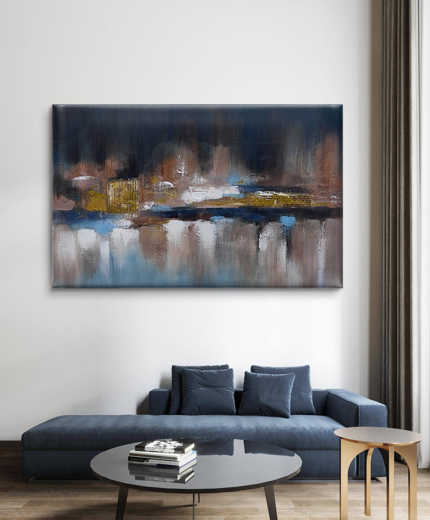 Canvas Handmade Painting - Echoes of a Silent City