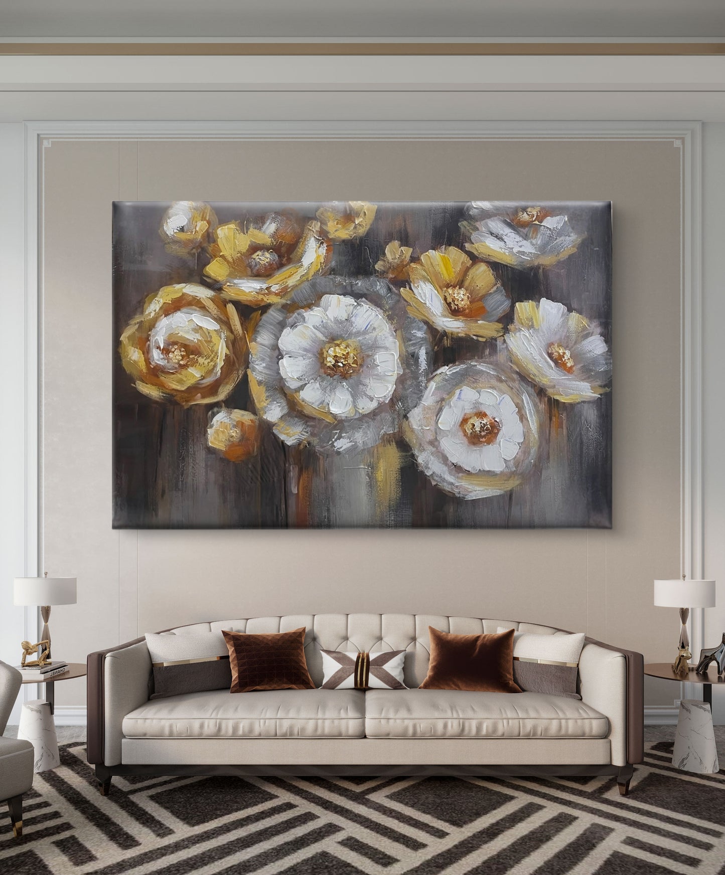 Handmade canvas painting - Eternal Bloom