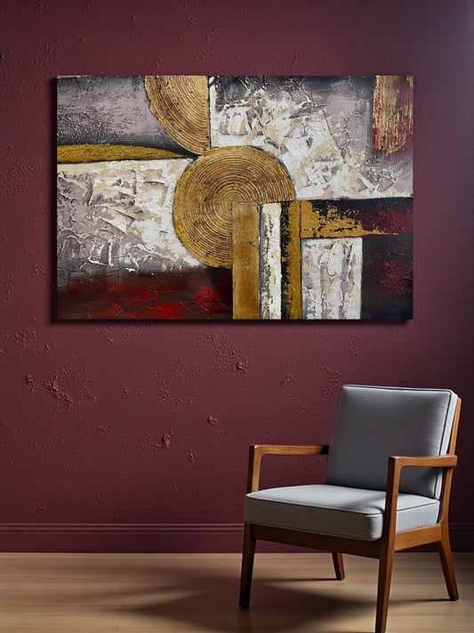 Fragments of Balance - Handmade canvas painting