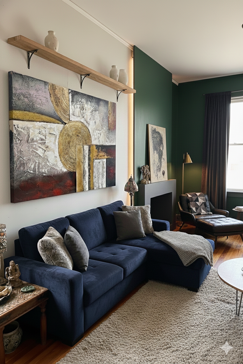 Fragments of Balance - Handmade canvas painting