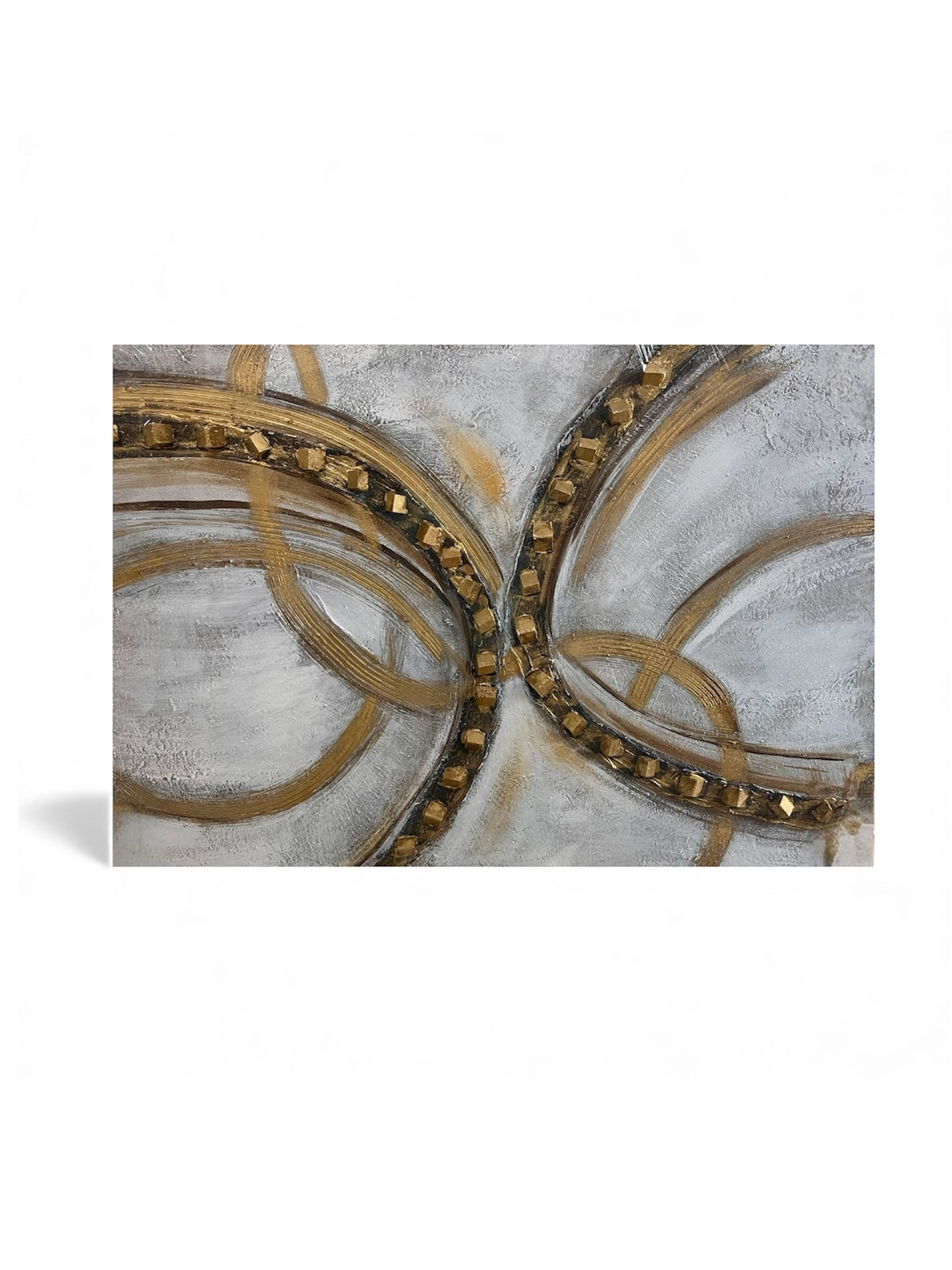 Handmade canvas painting - Interwoven Elegance