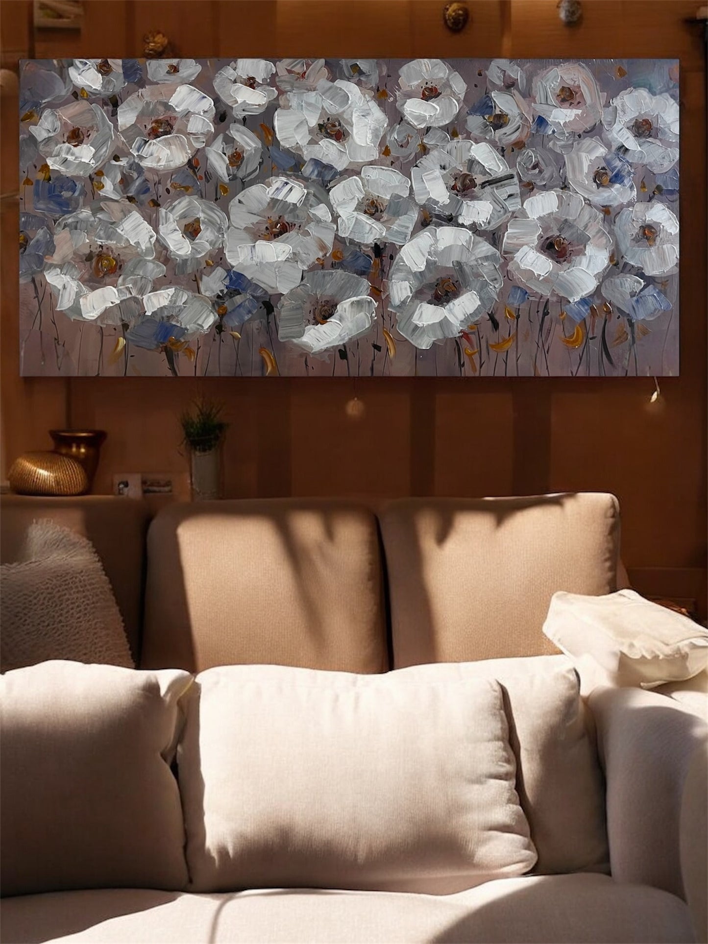 Gossamer Blooms - Handmade canvas painting