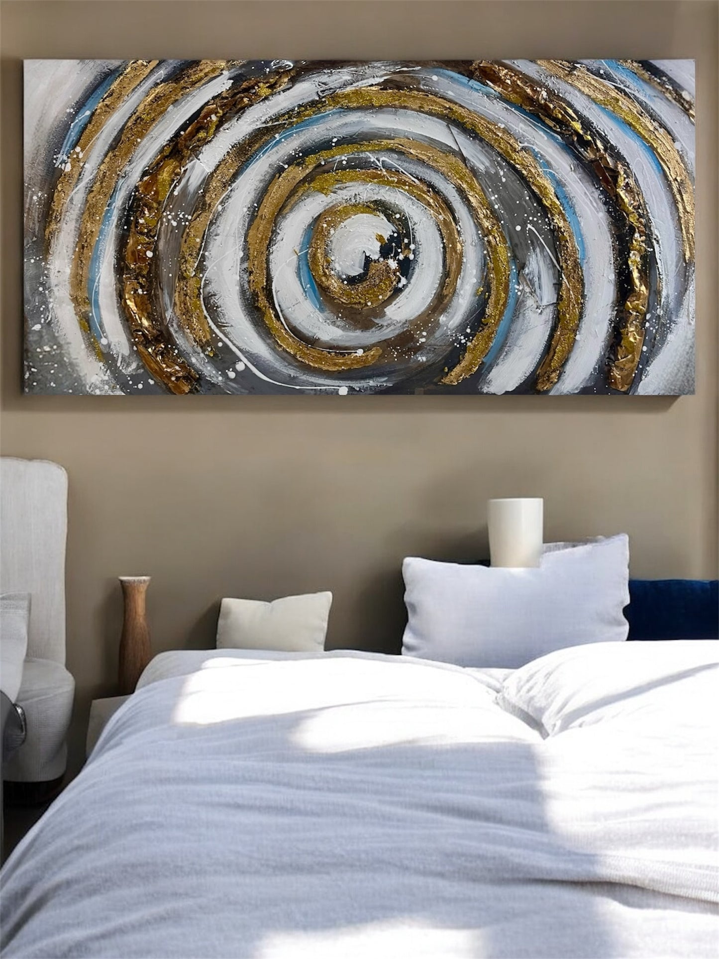 Handmade canvas painting - Celestial Vortex