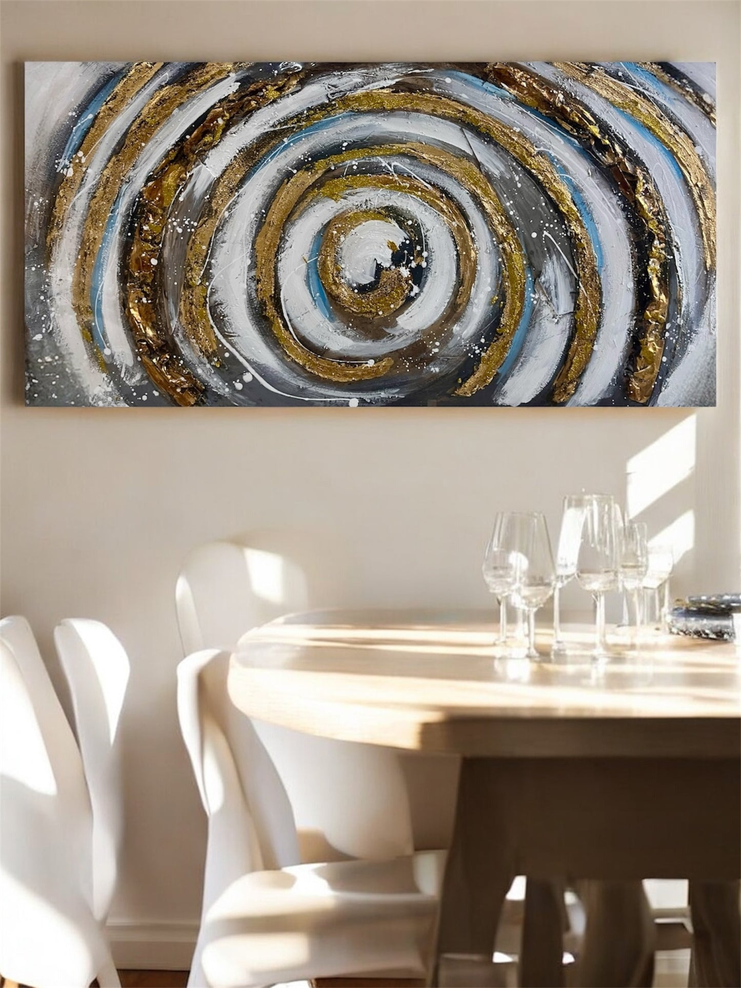 Handmade canvas painting - Celestial Vortex
