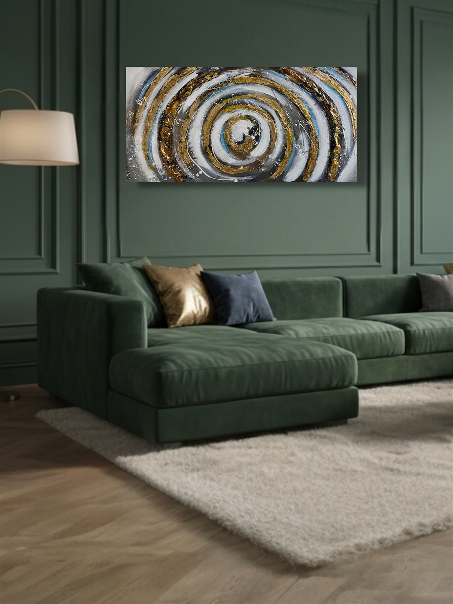 Handmade canvas painting - Celestial Vortex