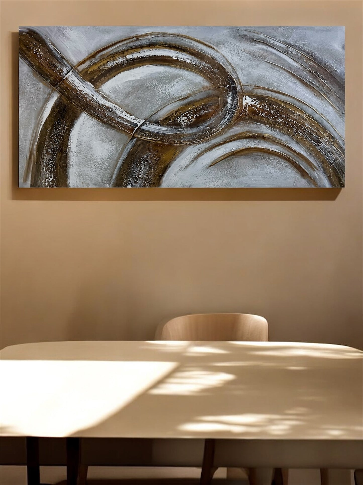 Handmade canvas painting - Obsidian Arc