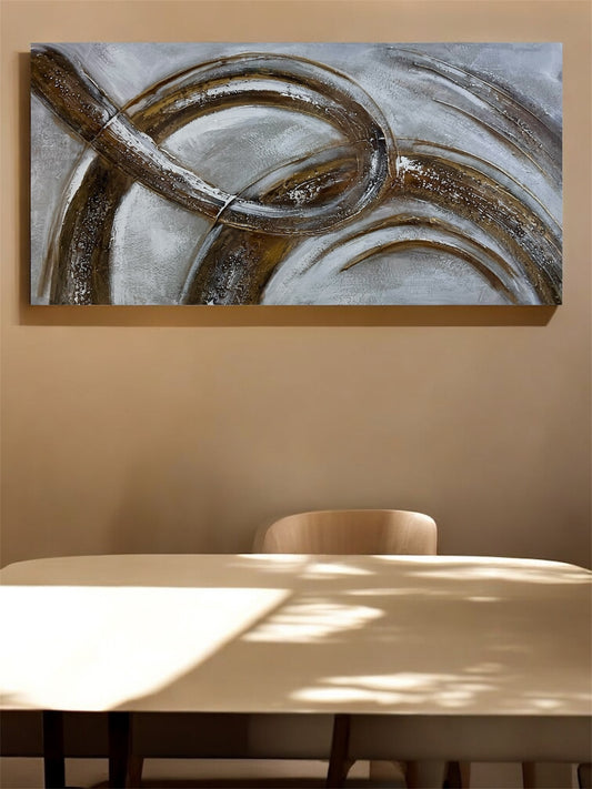 Handmade canvas painting - Obsidian Arc