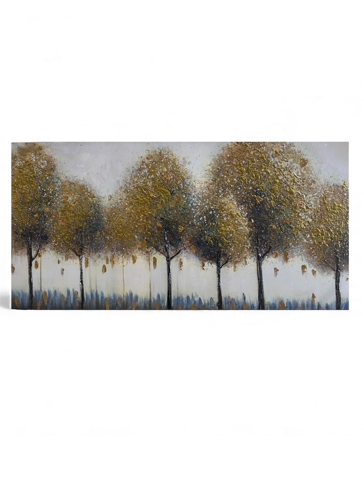Golden Canopy at Dusk - Handmade canvas painting