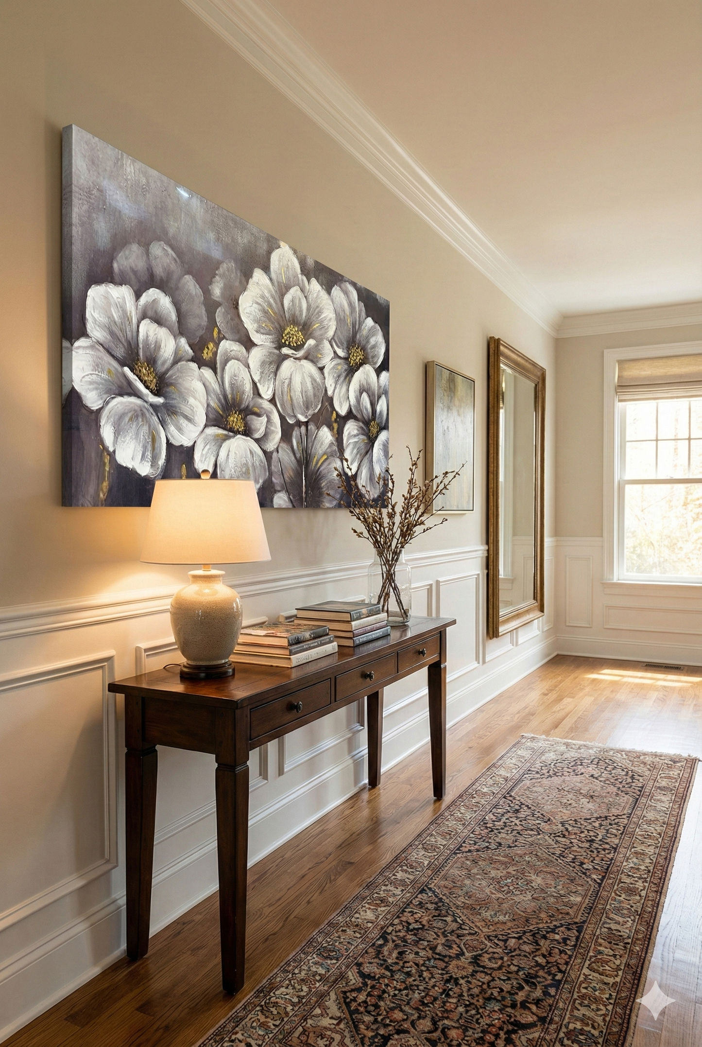 "The Luminous Bloom" - Handmade canvas painting