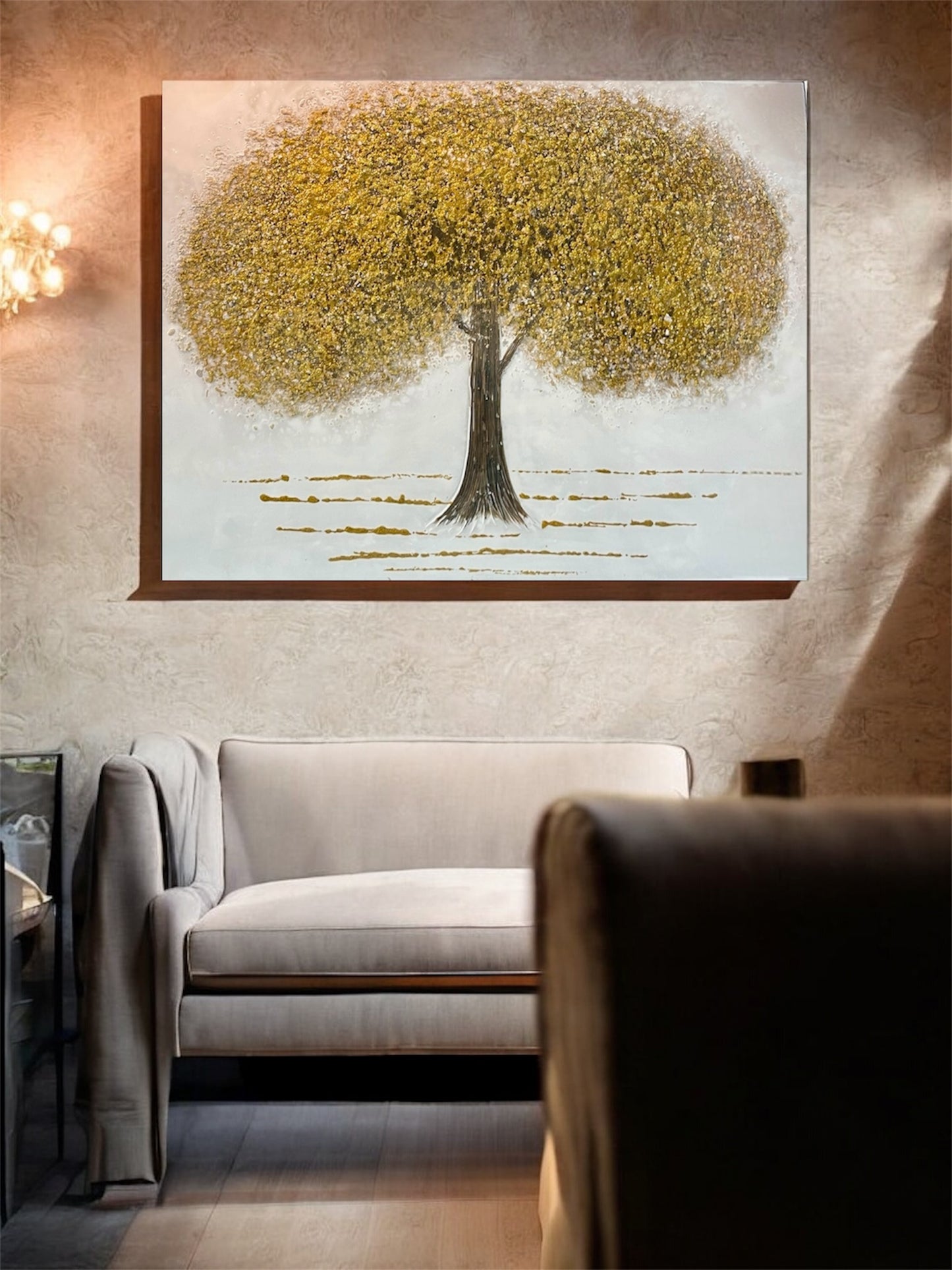 ''The Gilded Canopy'' - Handmade canvas painting