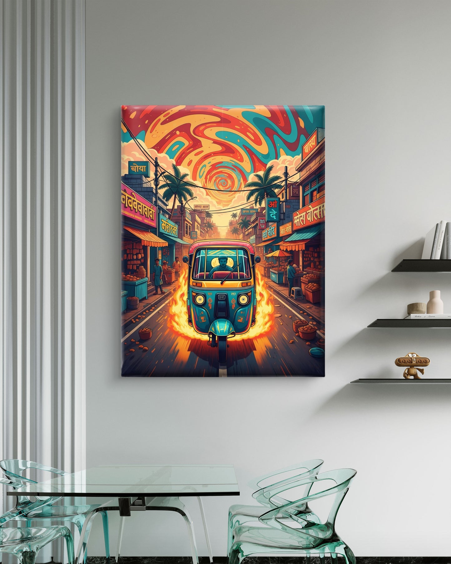 AUTO CANVAS PAINTINGS “Desi streets, turbo dreams. 🚀