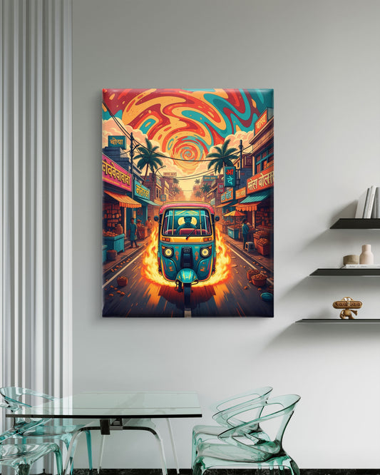 AUTO CANVAS PAINTINGS “Desi streets, turbo dreams. 🚀