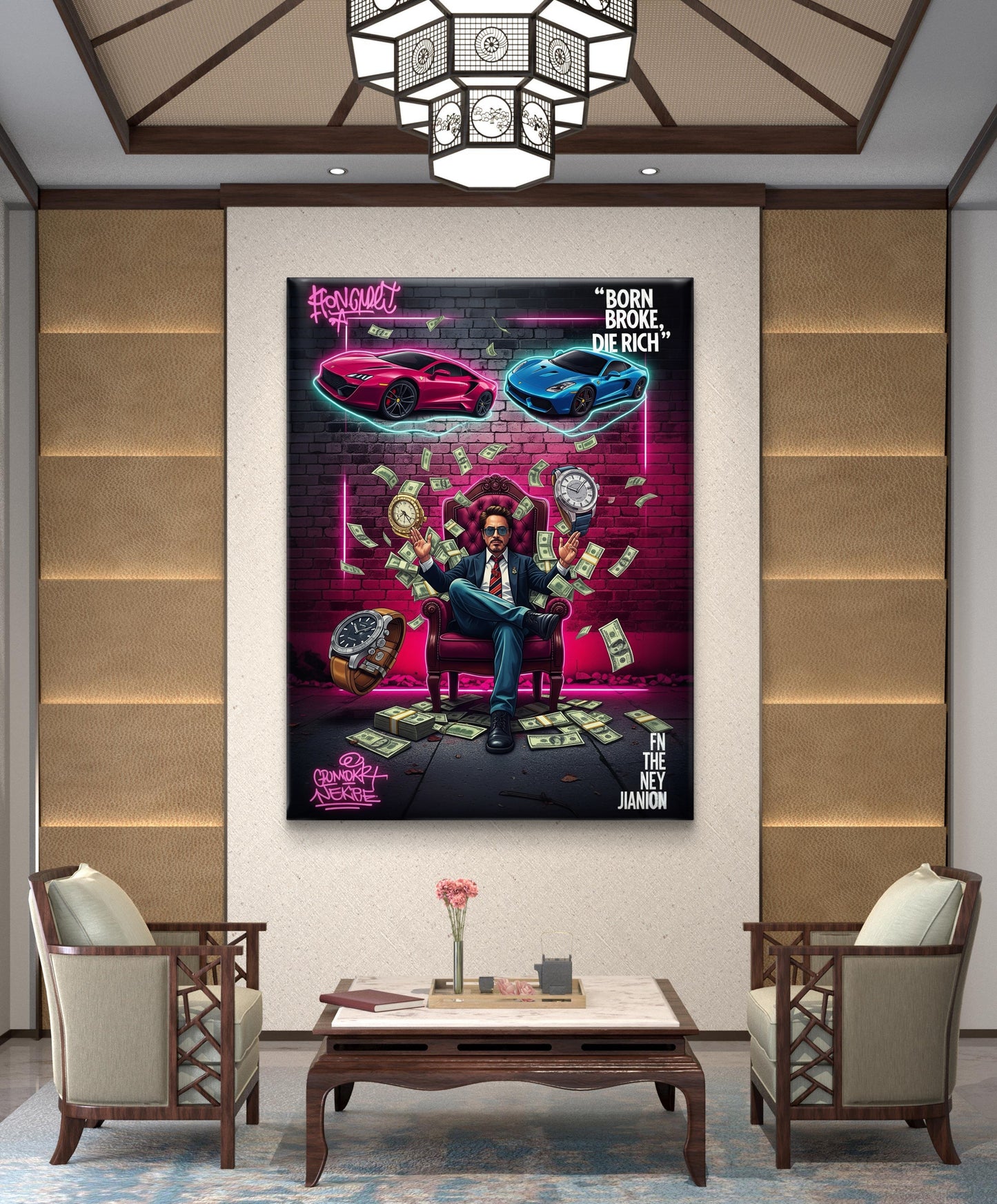 Wealth, luxury, and success - CANVAS PAINTING