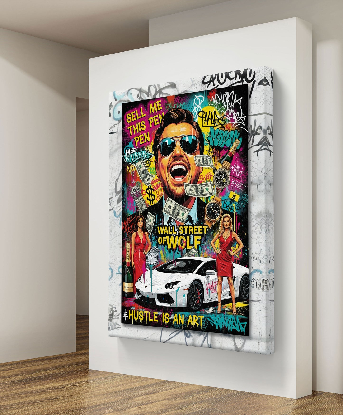 WOLF OF THE WALL STREET - CANVAS PAINTING