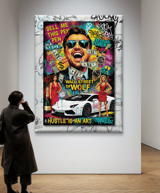 WOLF OF THE WALL STREET - CANVAS PAINTING