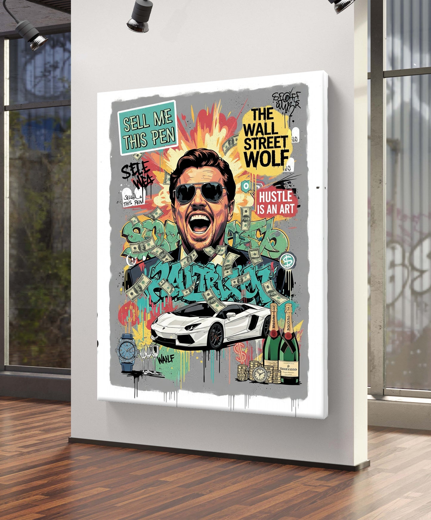 “The Wall Street Hustler” - CANVAS PAINTING