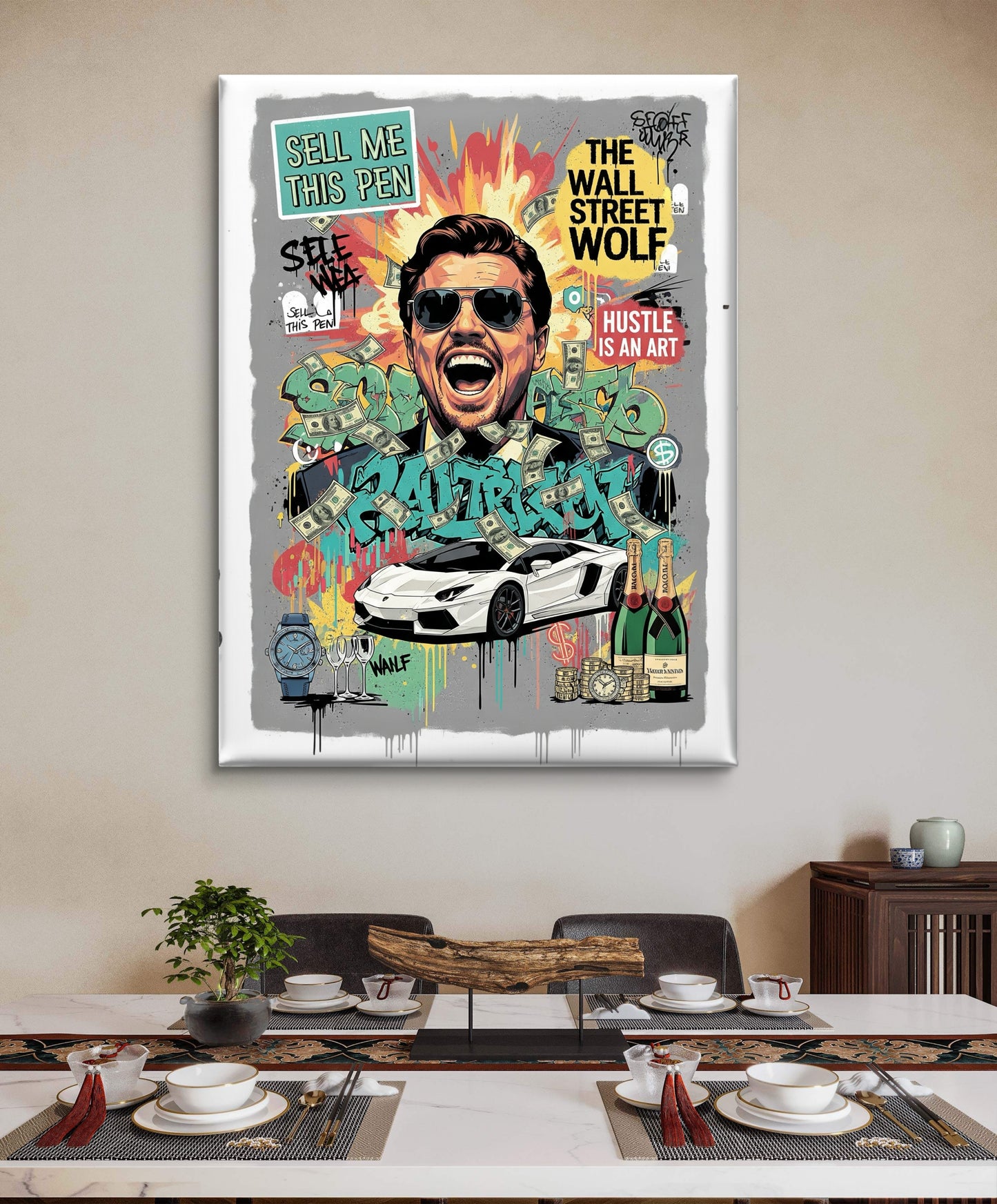 “The Wall Street Hustler” - CANVAS PAINTING