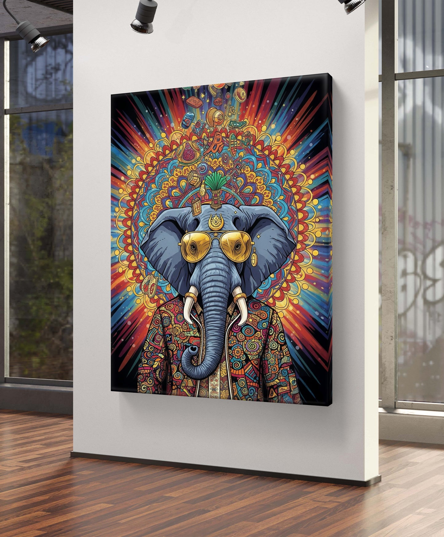 ELEPHANT ARTWORK CANVAS PAINTING