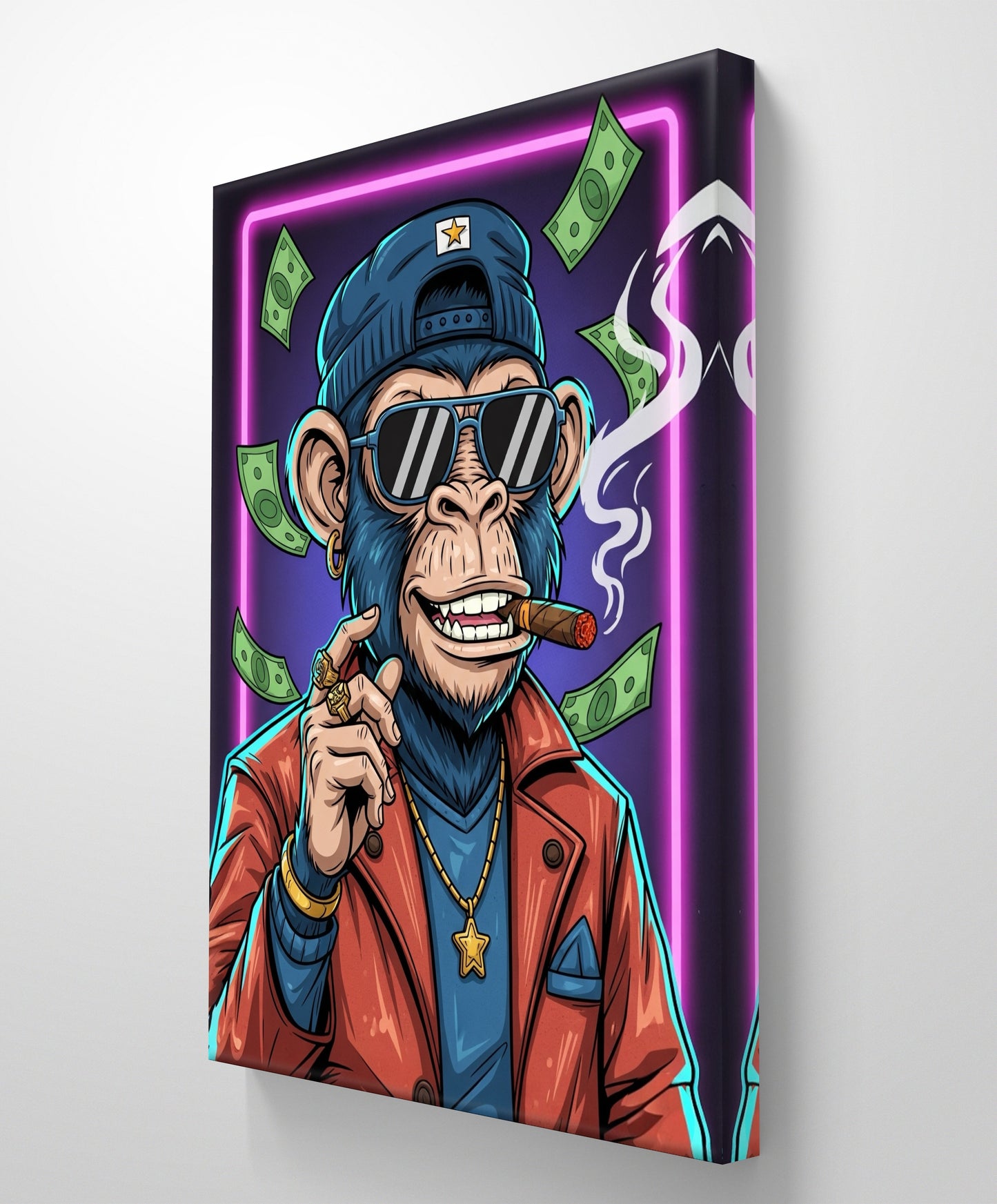 HIP HOP MONKEY CANVAS PAINTING