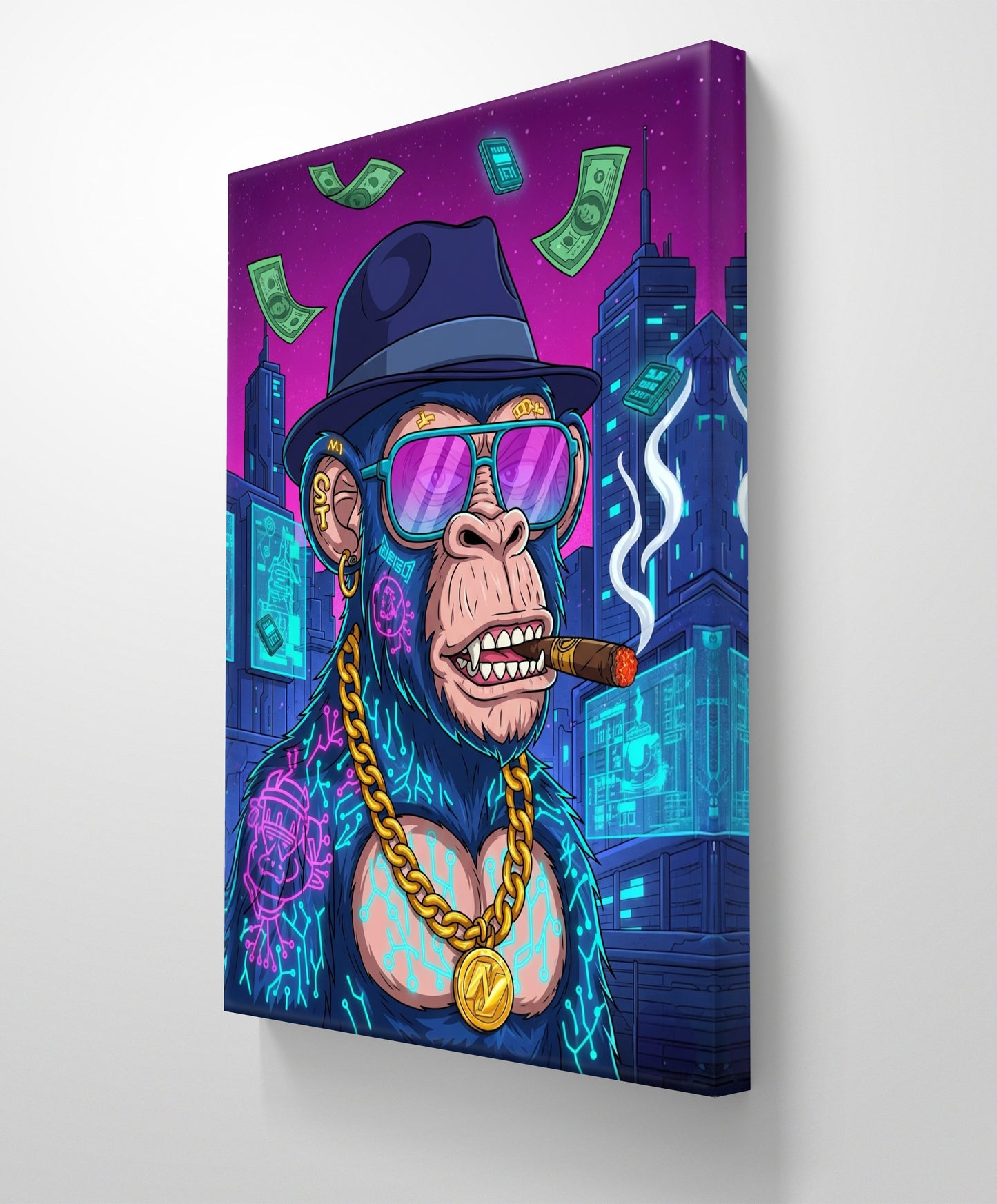 SWAG APE/MONKEY CANVAS PAINTING